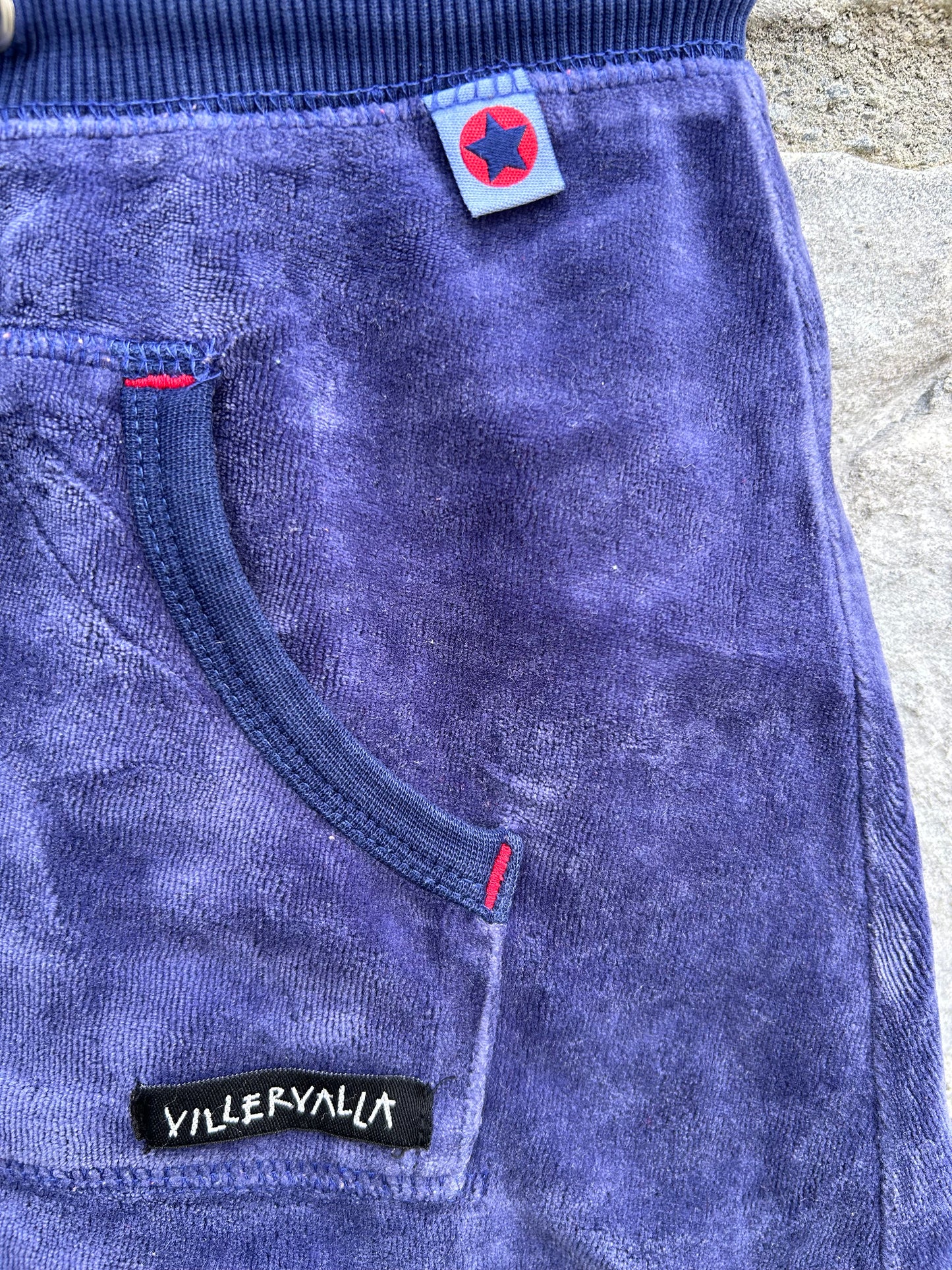 Purple velour skirt 4-5y (104-110cm)
