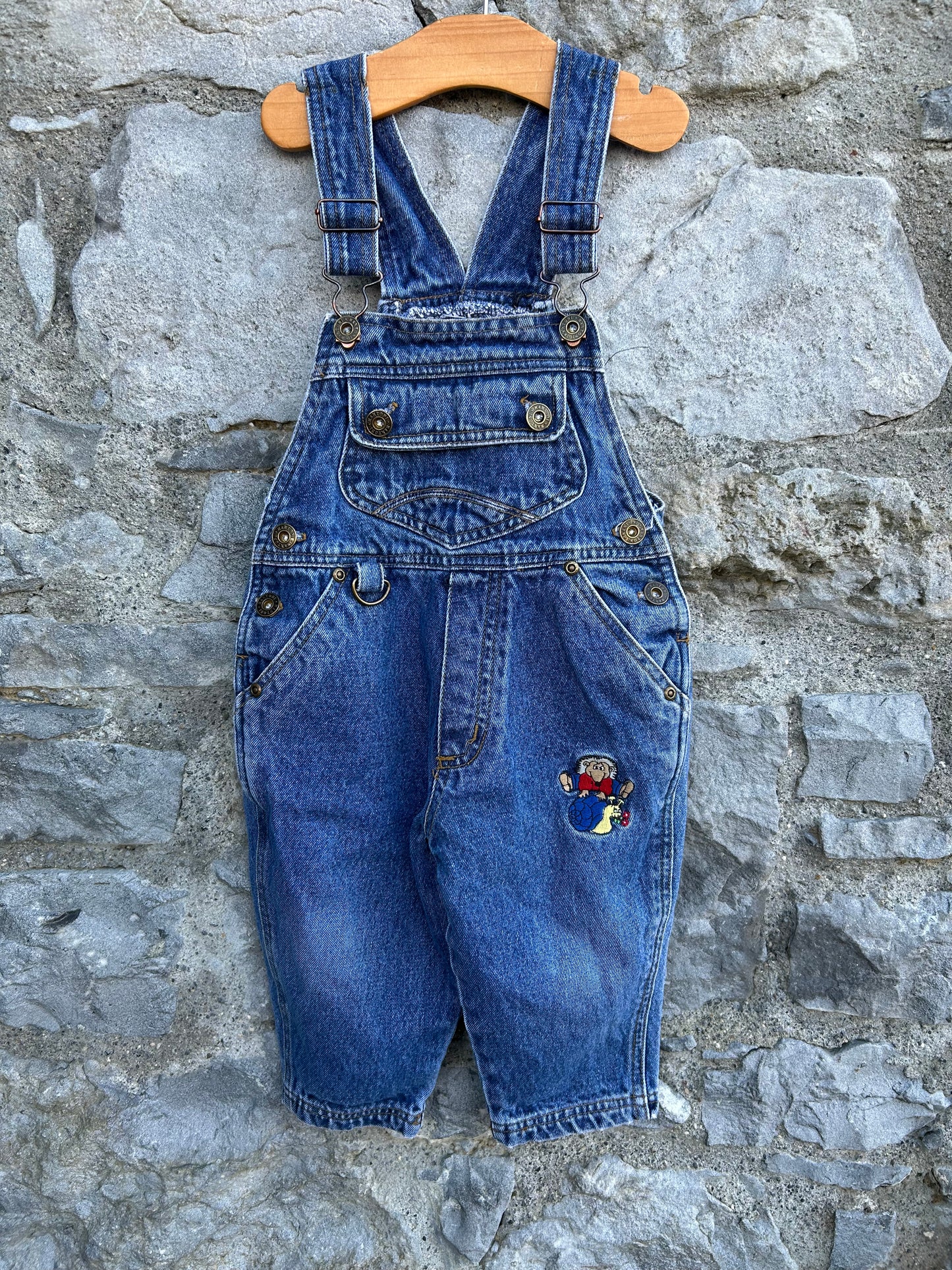 90s denim dungarees 9-12m (74-80cm)