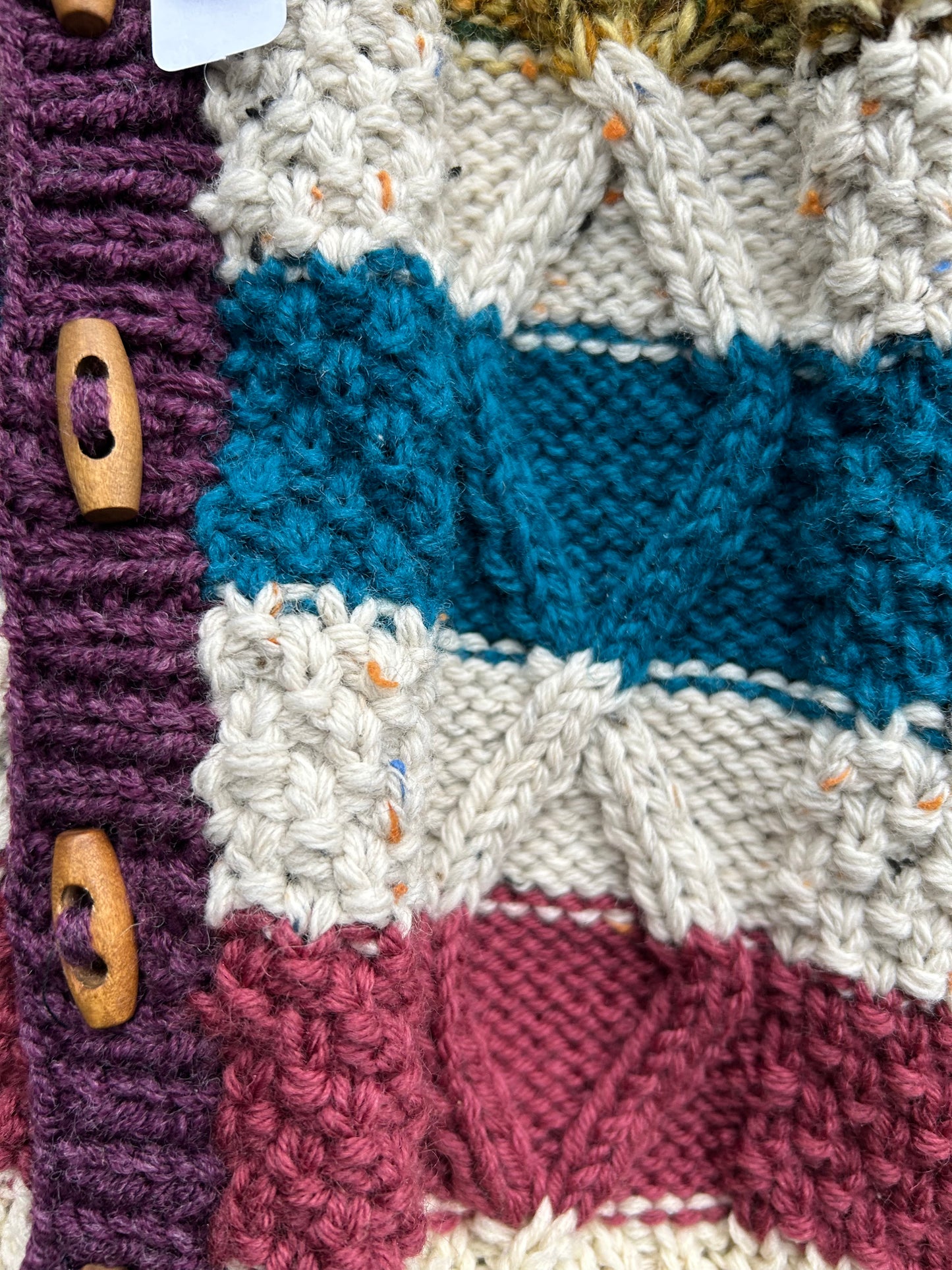 Aran style woolly cardigan 2-3y (92-98cm)