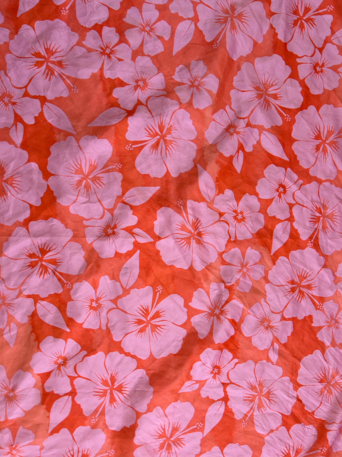 Pink&orange floral scarf