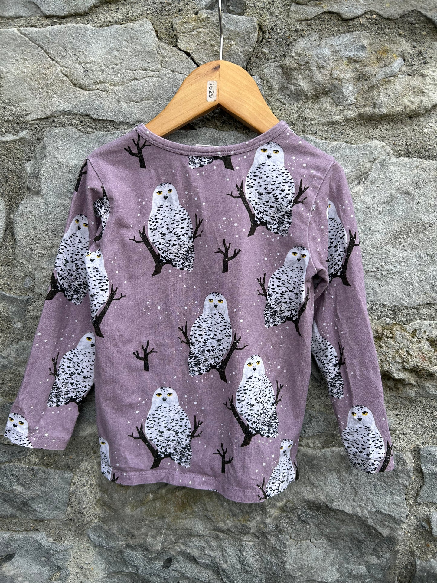 Snow owl pink top 3-4y (98-104cm)
