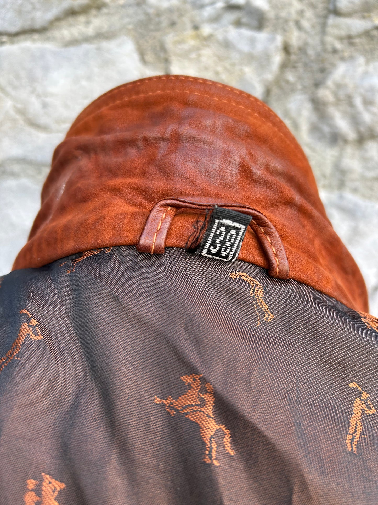 80s brown suede coat uk 12
