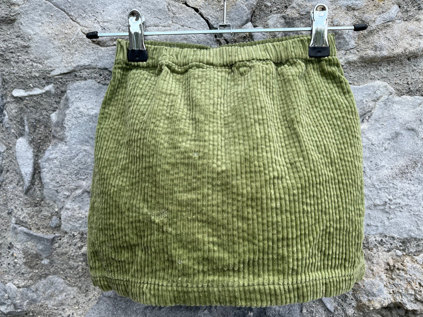 Green thick cord skirt 18-24m (86-92cm)