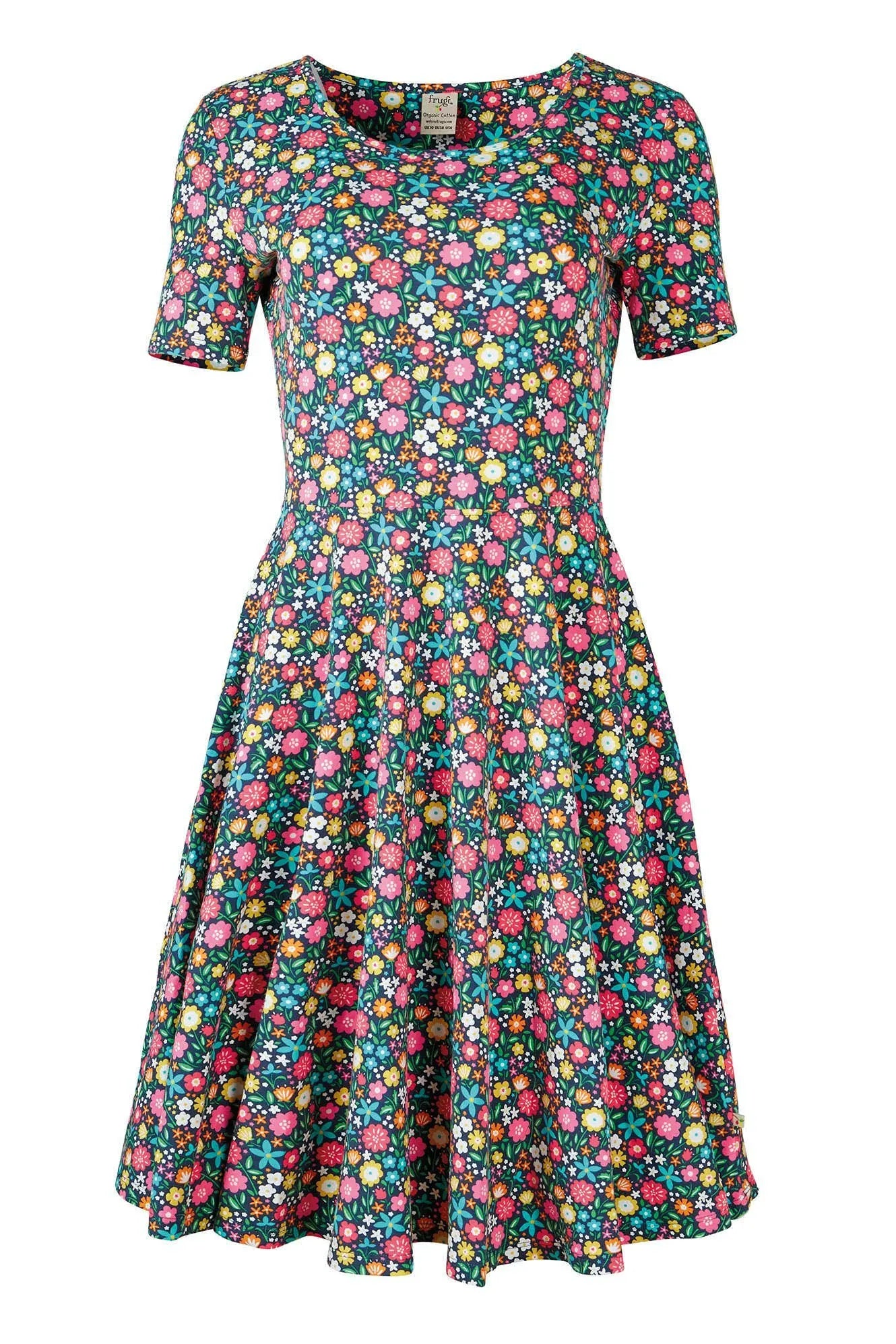 Blue floral Sofia skater dress uk 12
