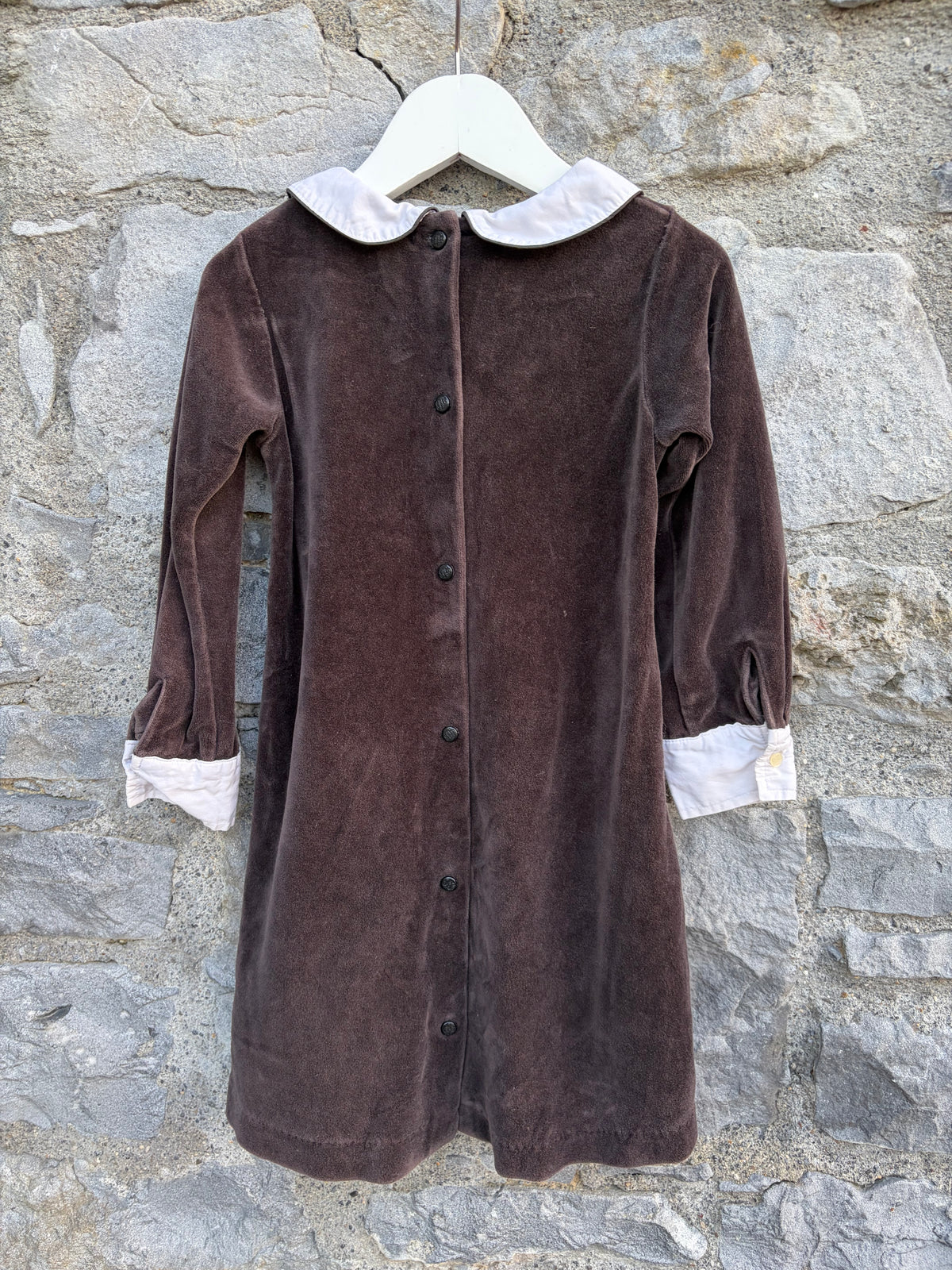 Charcoal velvet dress 3-4y (98-104cm)