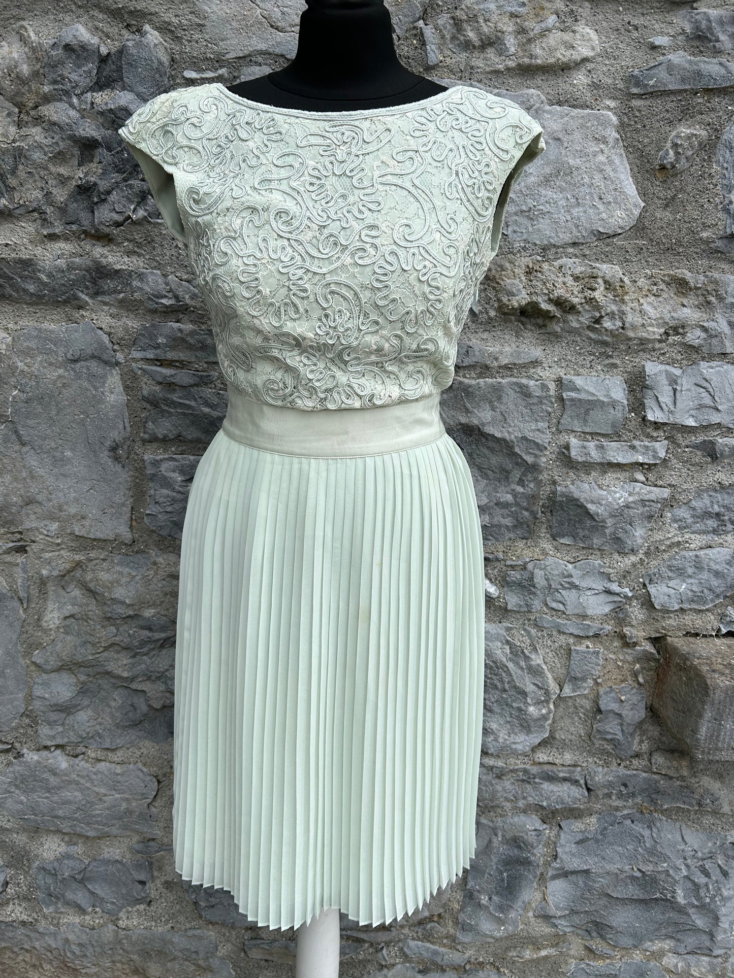 Mint lace&pleats dress uk 6