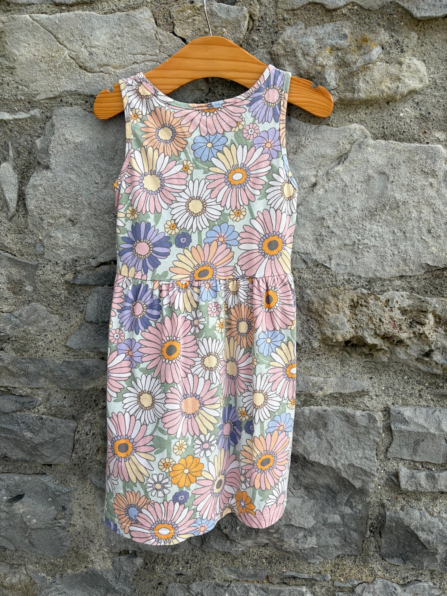 Pastel flowers dress 3-4y (98-104cm)