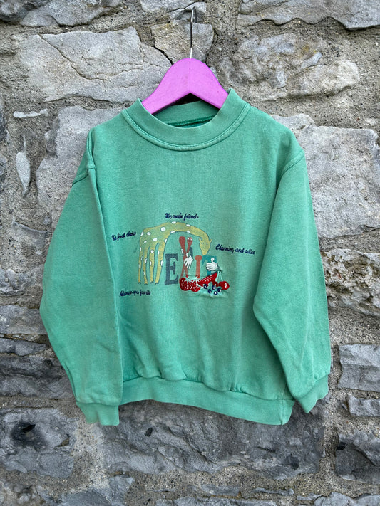 90s green exit sweatshirt  6y (116cm)