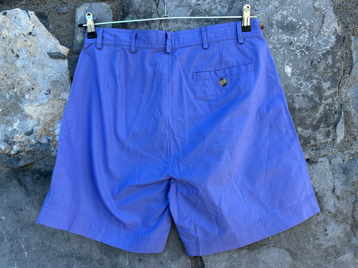 80s blue shorts uk 14