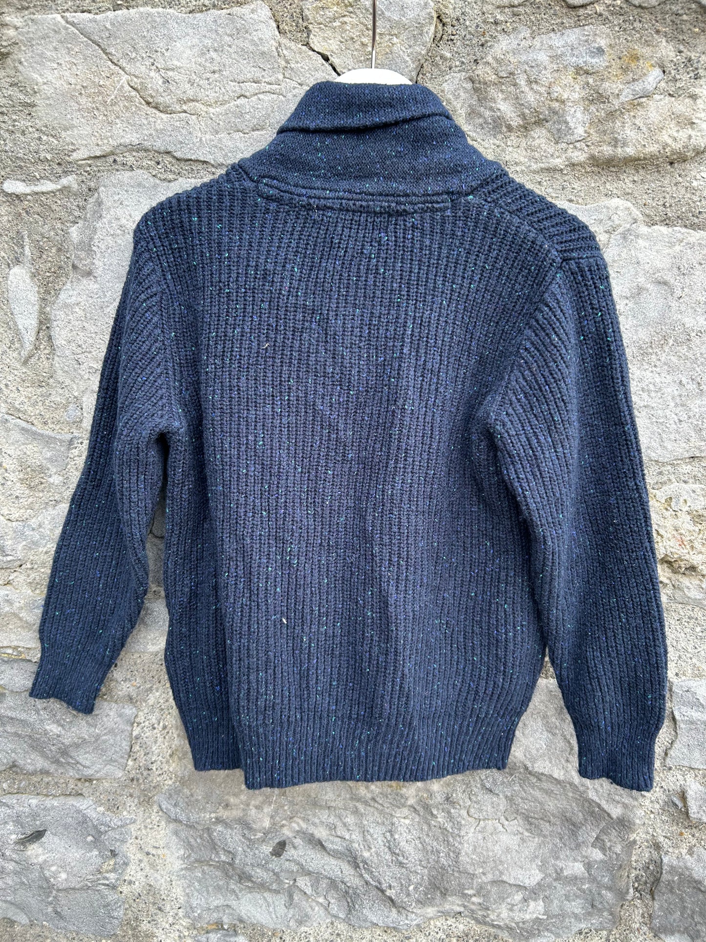 Navy melange cardigan 3-4y (98-104cm)