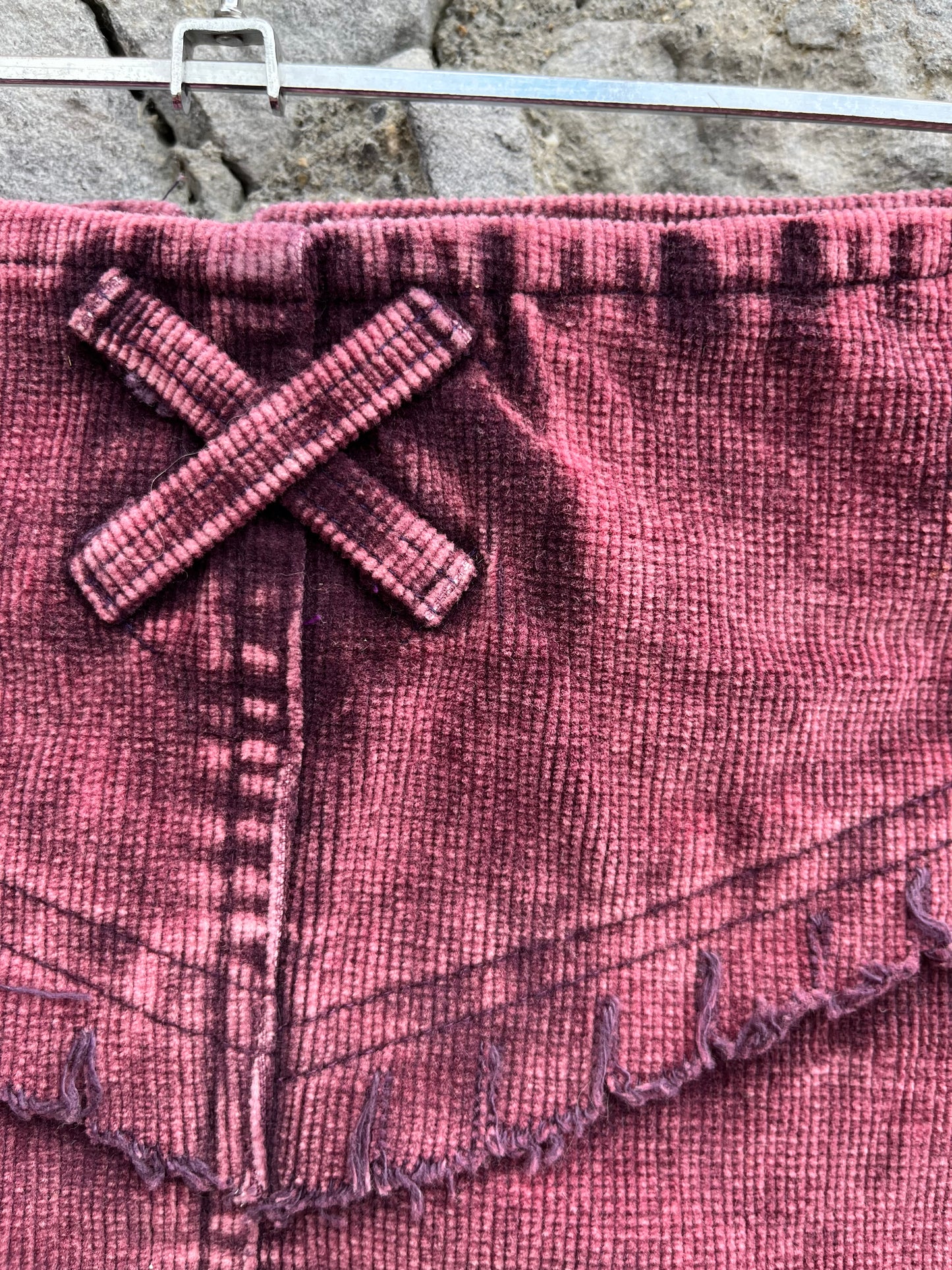 Y2K maroon skirt 9-10y (134-140cm)