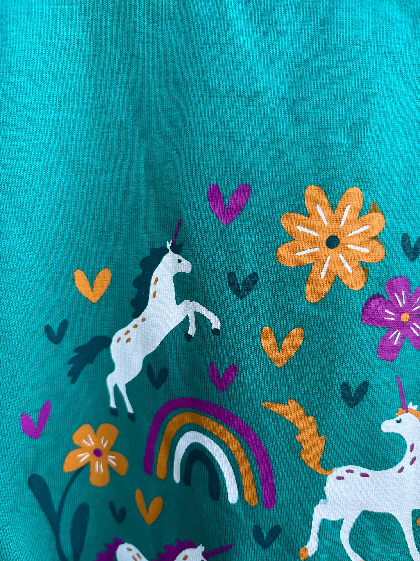 Green unicorn top 2y (92cm)