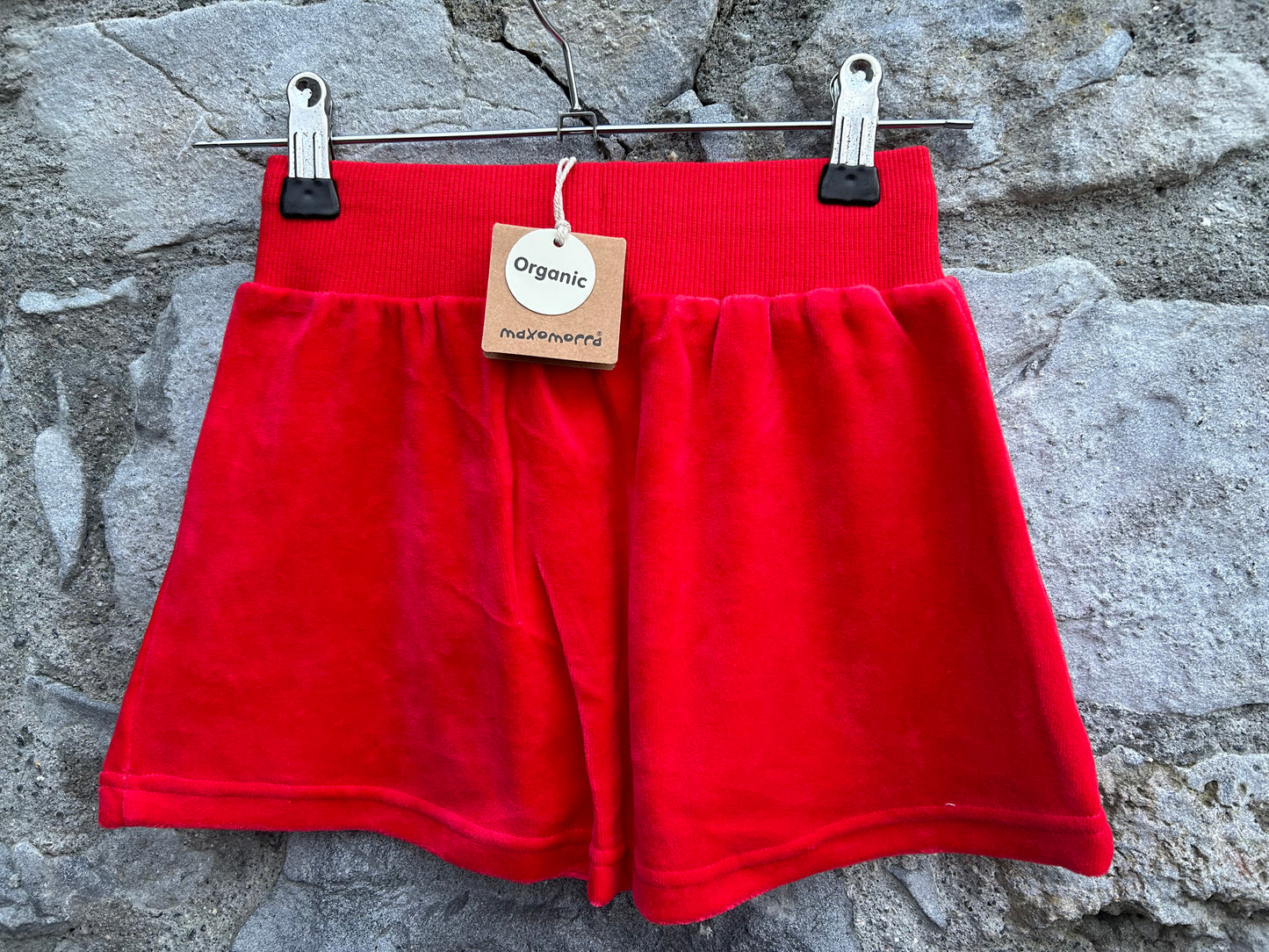 Red velour skirt 2-3y (92-98cm)