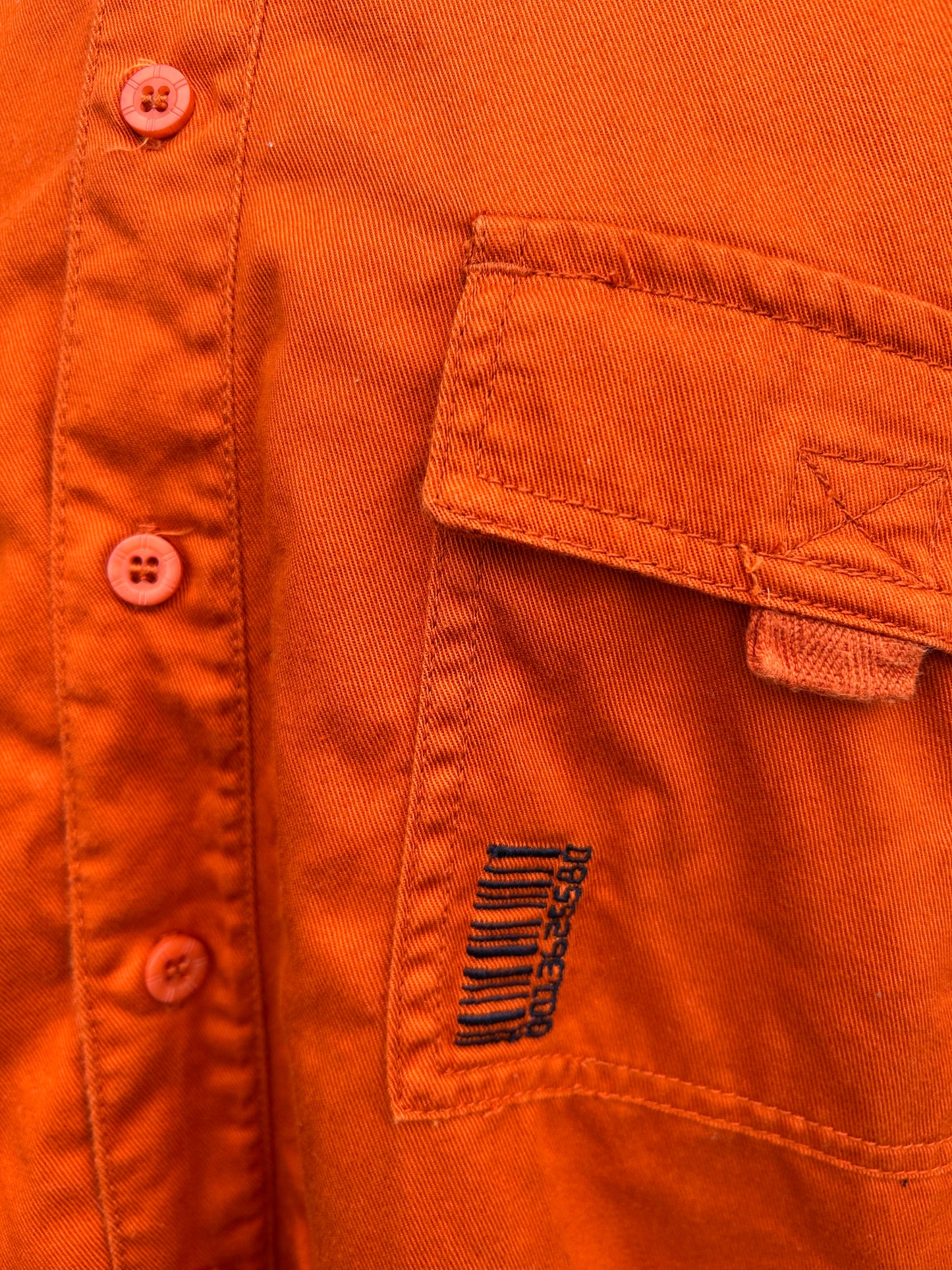 90s orange shirt uk 10-12