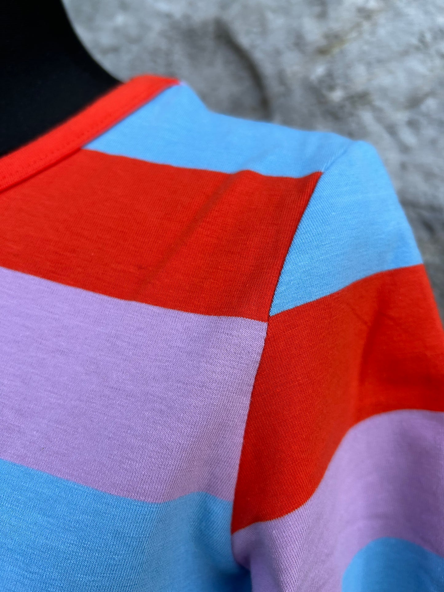 Pink&red stripy T-shirt uk 8