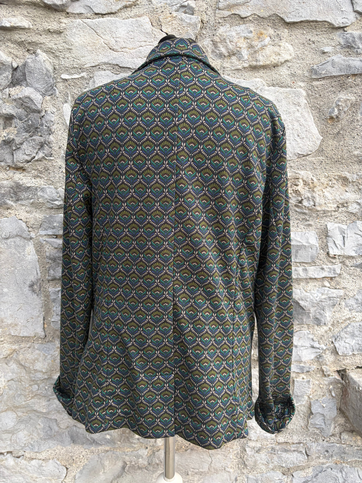 Daisy green geometric blazer uk 14-16