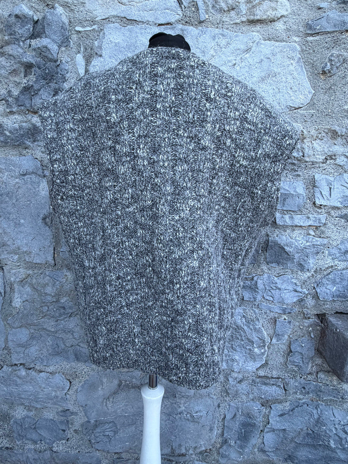 90s melange grey gilet XL