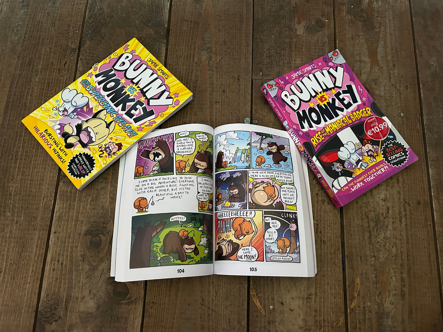 Bunny vs monkey set by Jamie Smart's