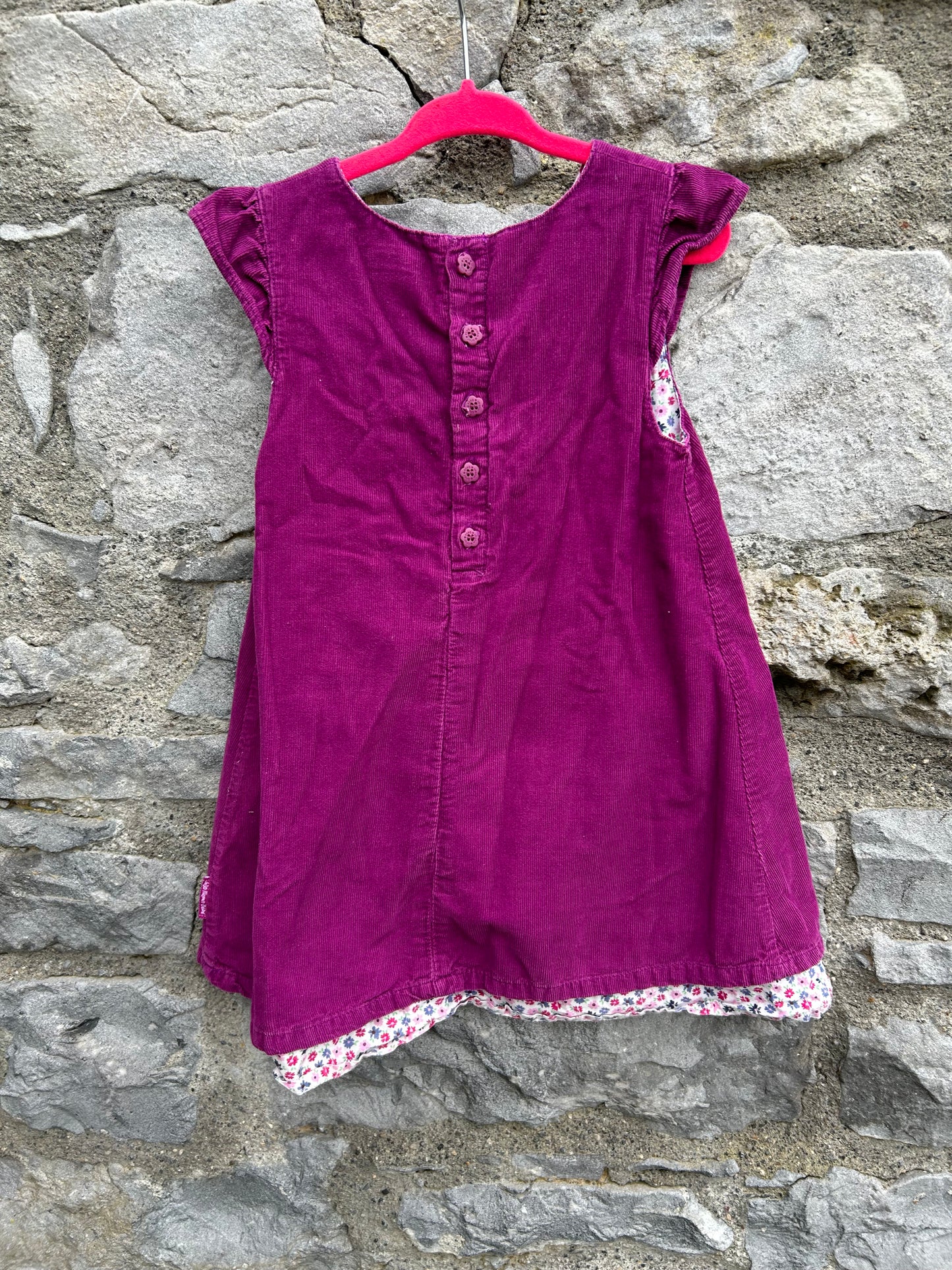 JJMB Purple cord dress 2-3y (92-98cm)