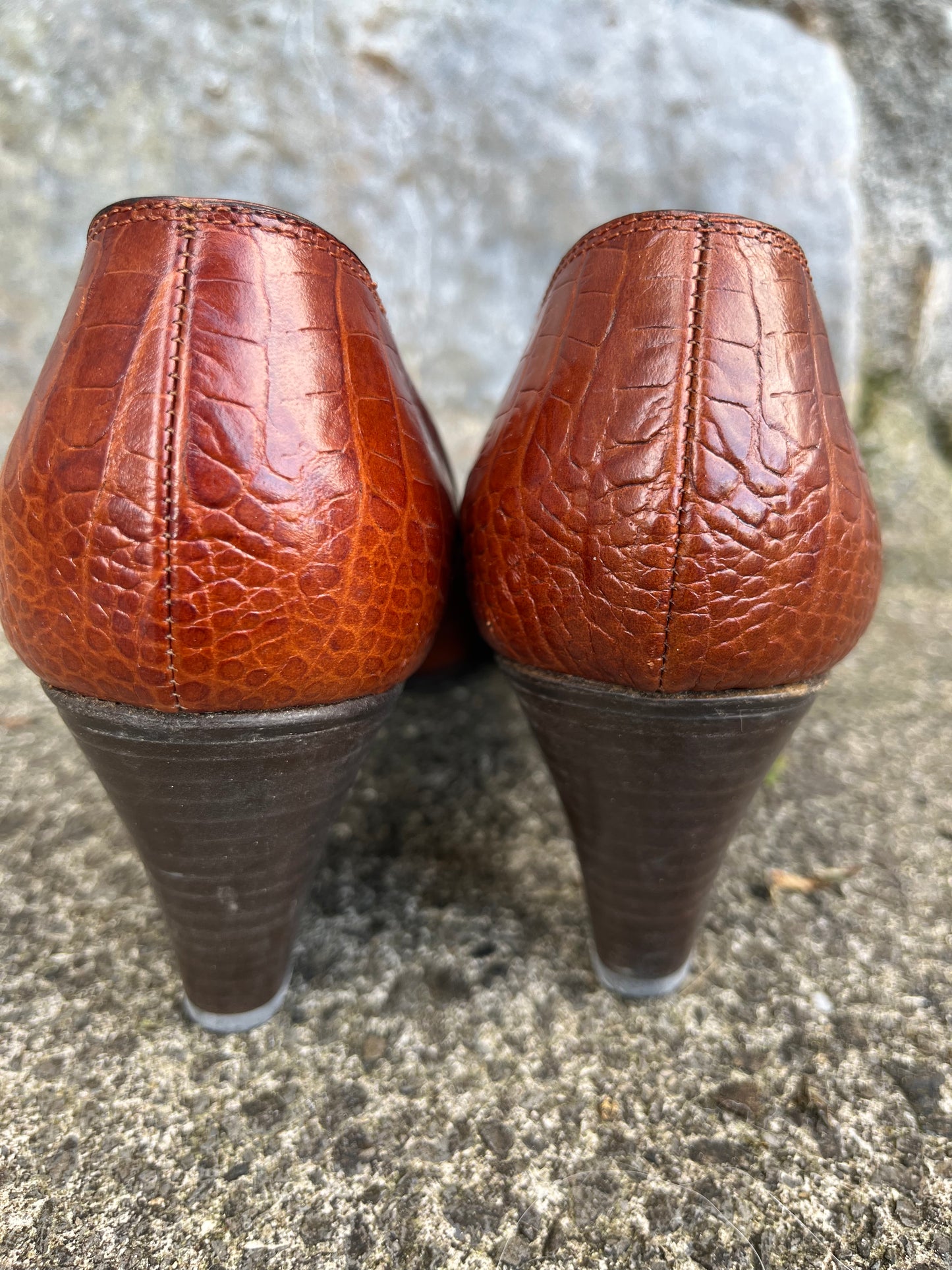 90s brown heels uk 4.5 (eu 37.5)