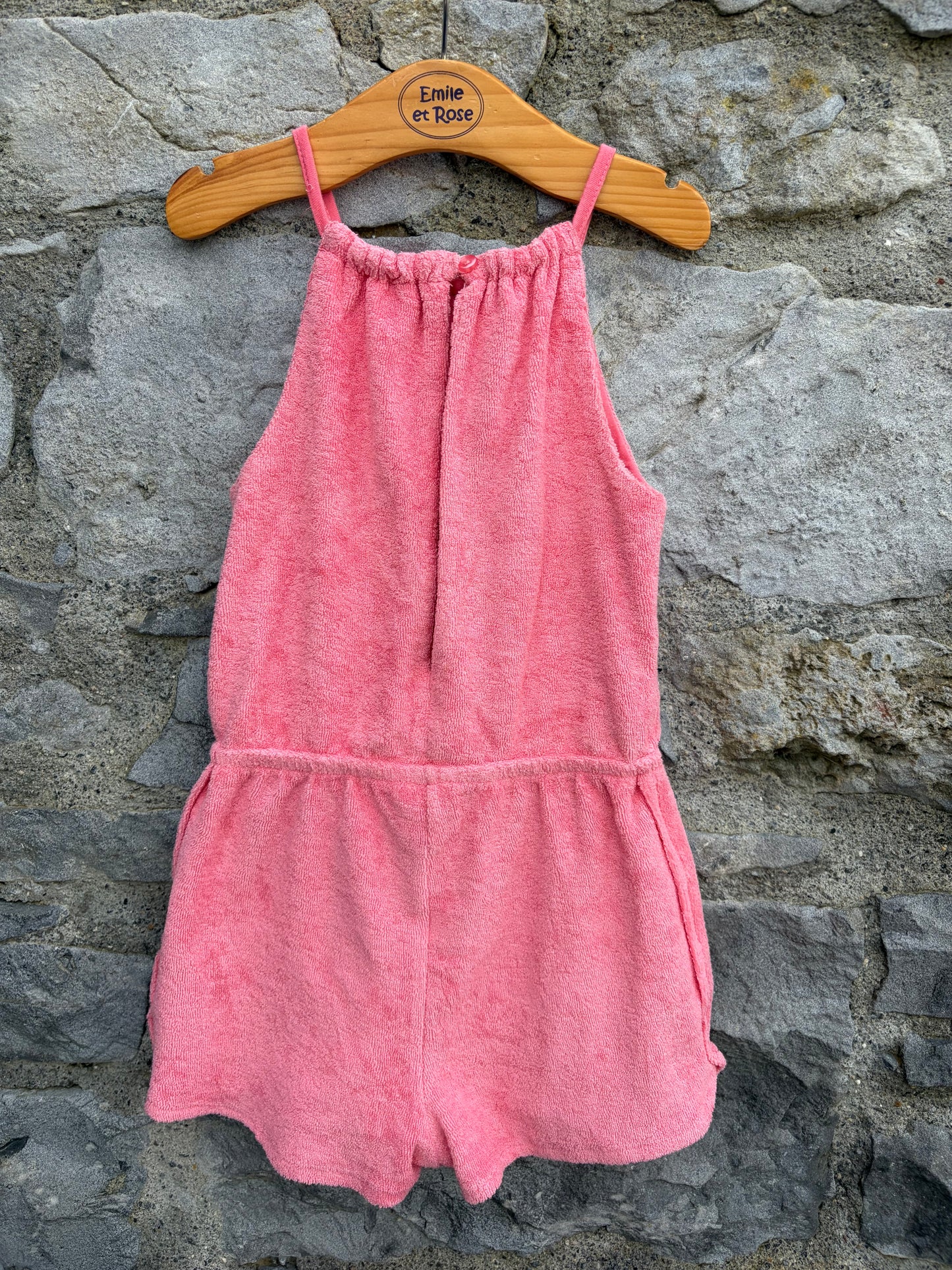 Peach Terry jumpsuit 4-5y (104-110cm)