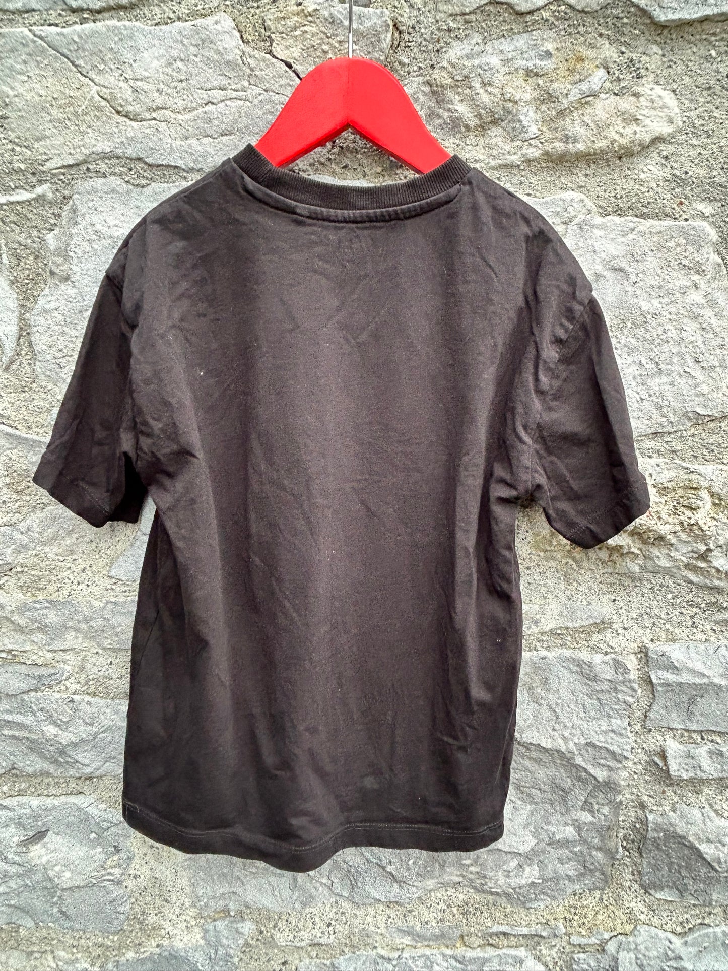 Colourful skull black T-shirt 7y (122cm)