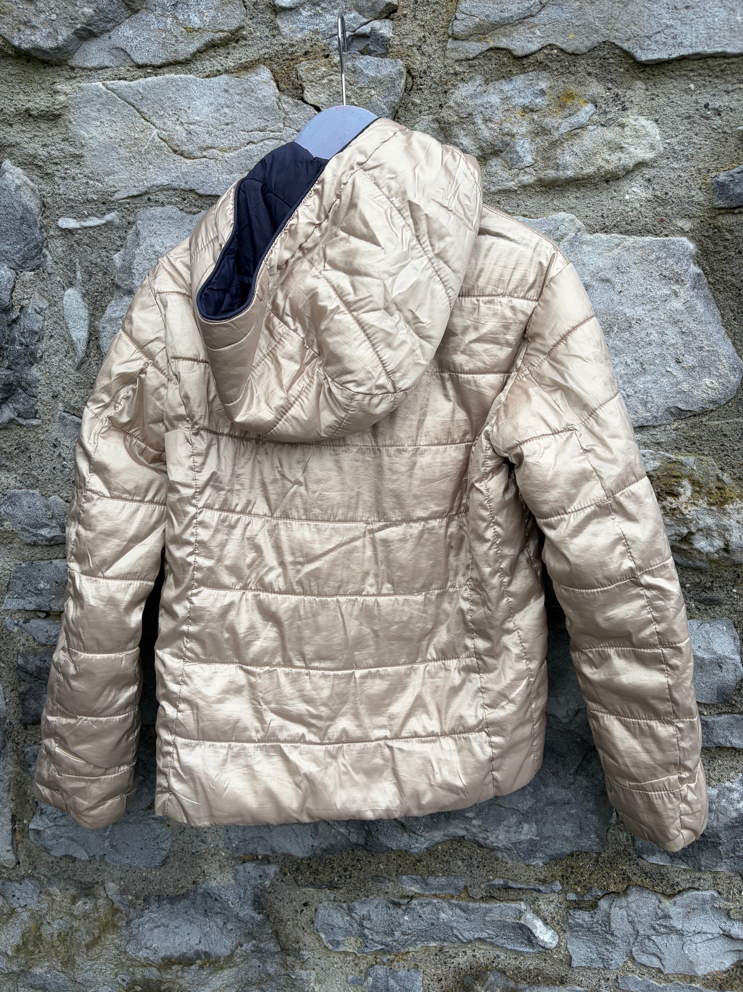 Gold/navy reversible jacket 8-9y (128-134cm)
