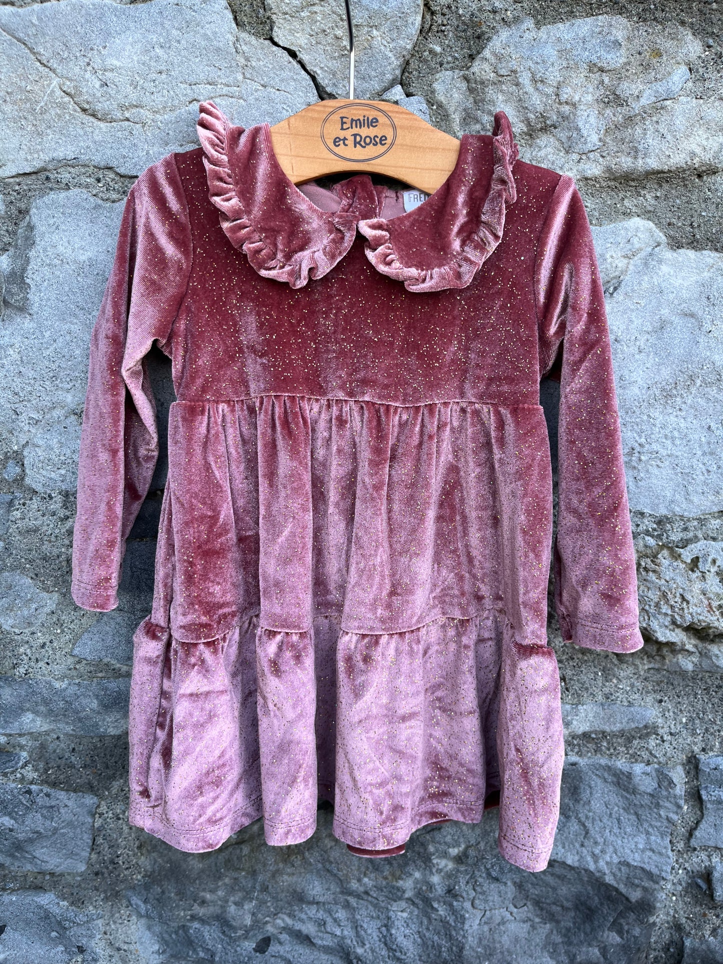 Pink sparkly dress 9-12m (74-80cm)