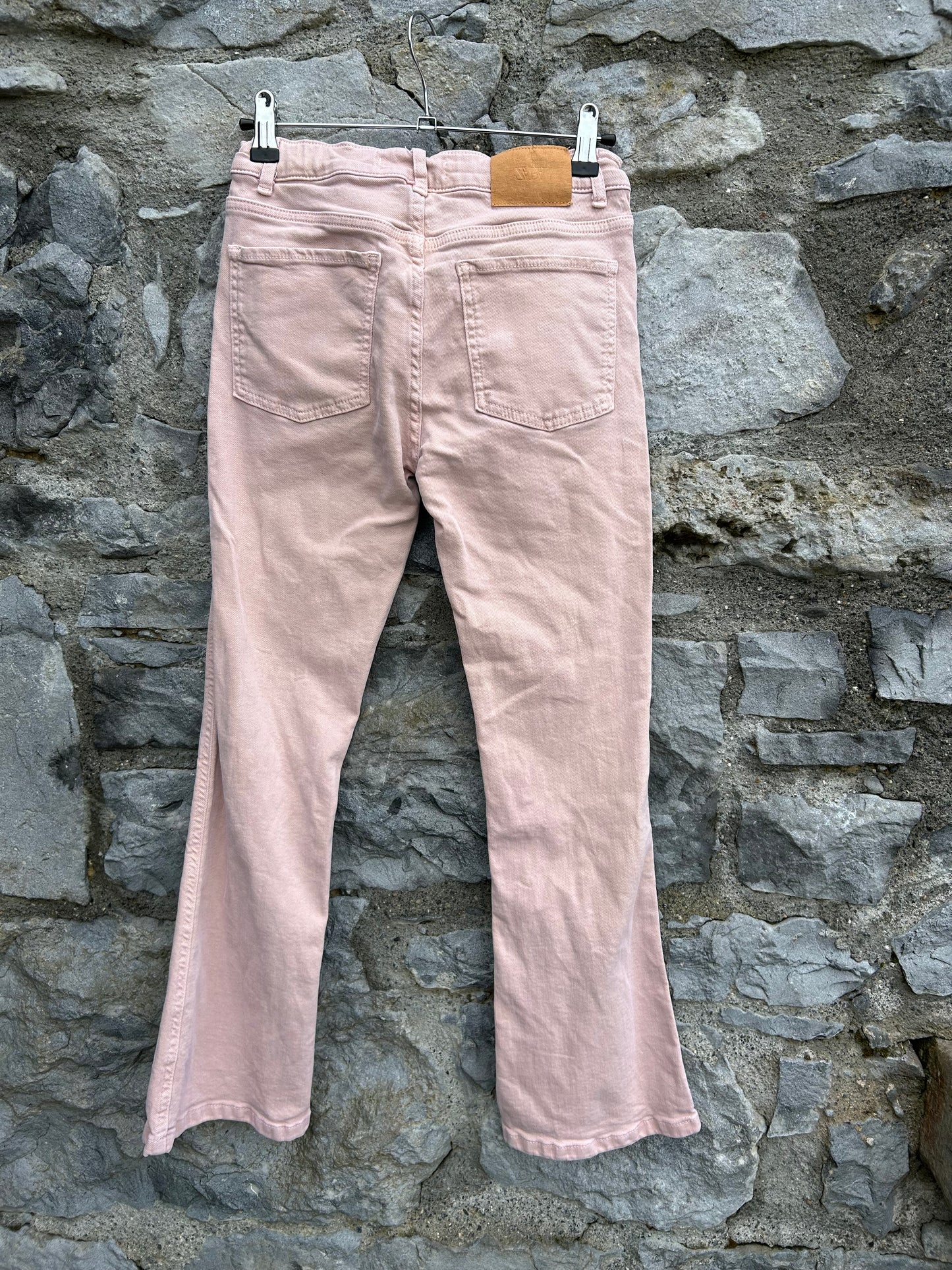 Beige rose denim flare 11-12y (146-152cm)