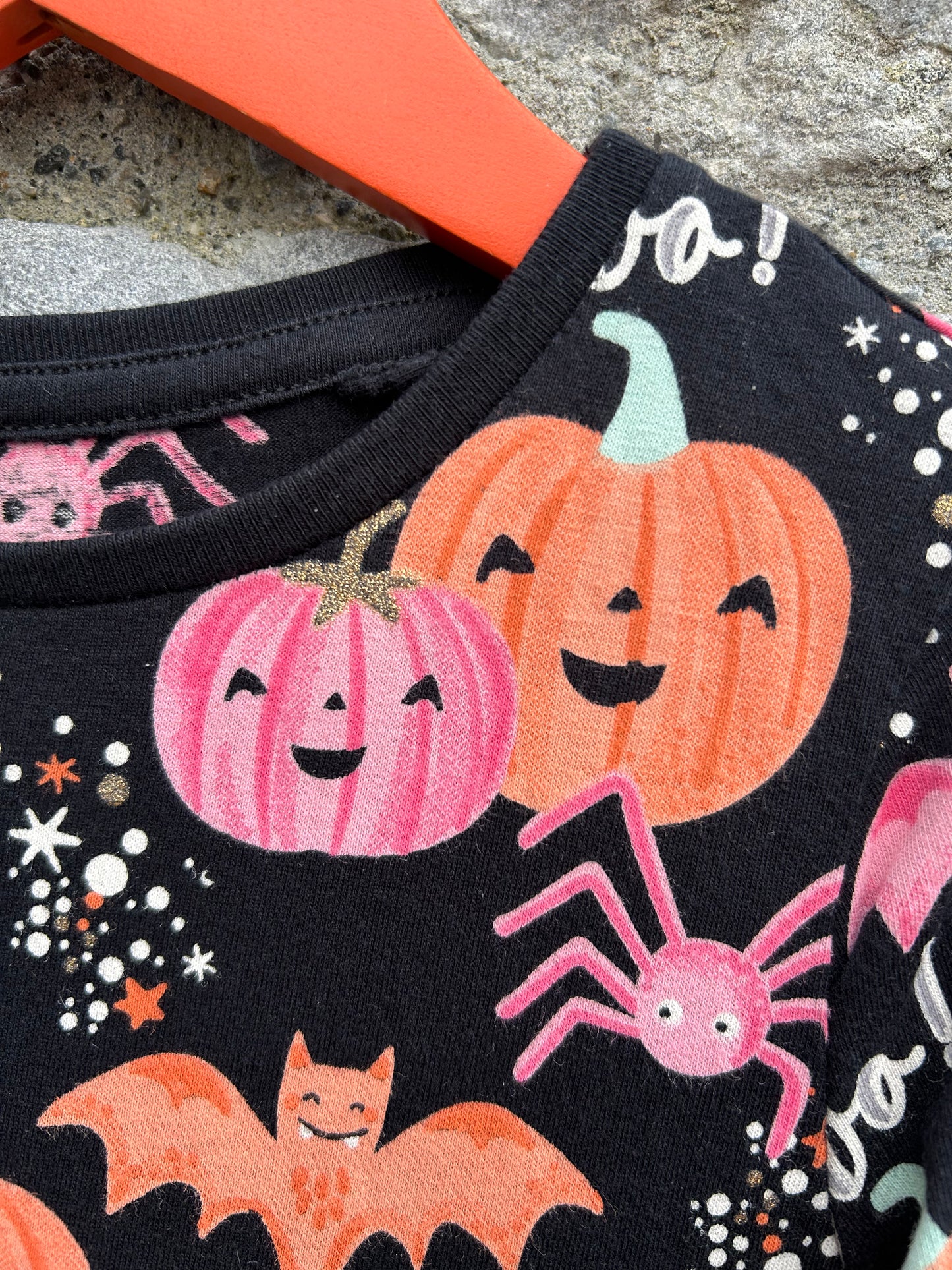 Pumpkins black dress 5-6y (110-116cm)