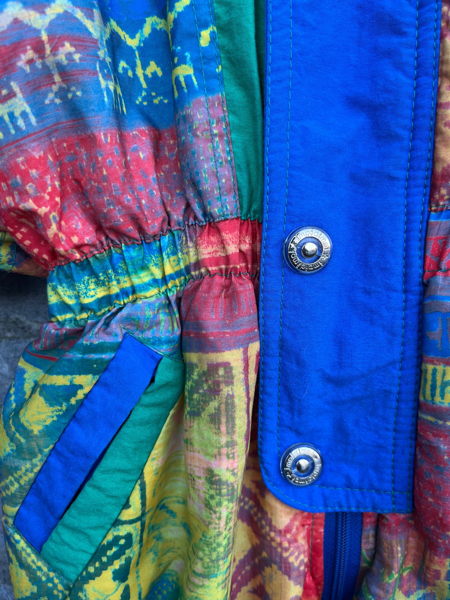 80s abstract winter suit 9-12m (74-80cm)