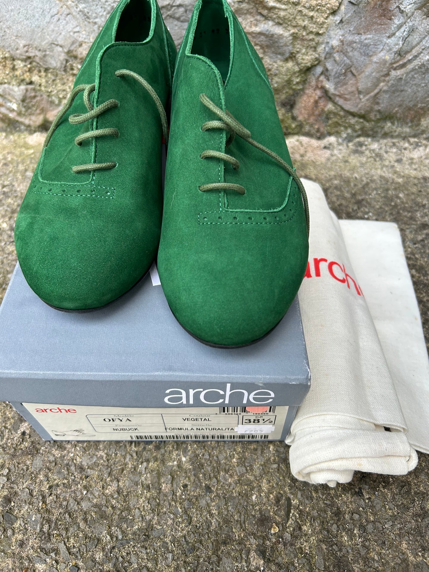Green suede pumps uk 5 (eu 38.5)