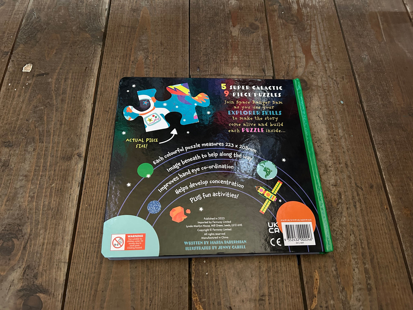 Space jigsaw book
