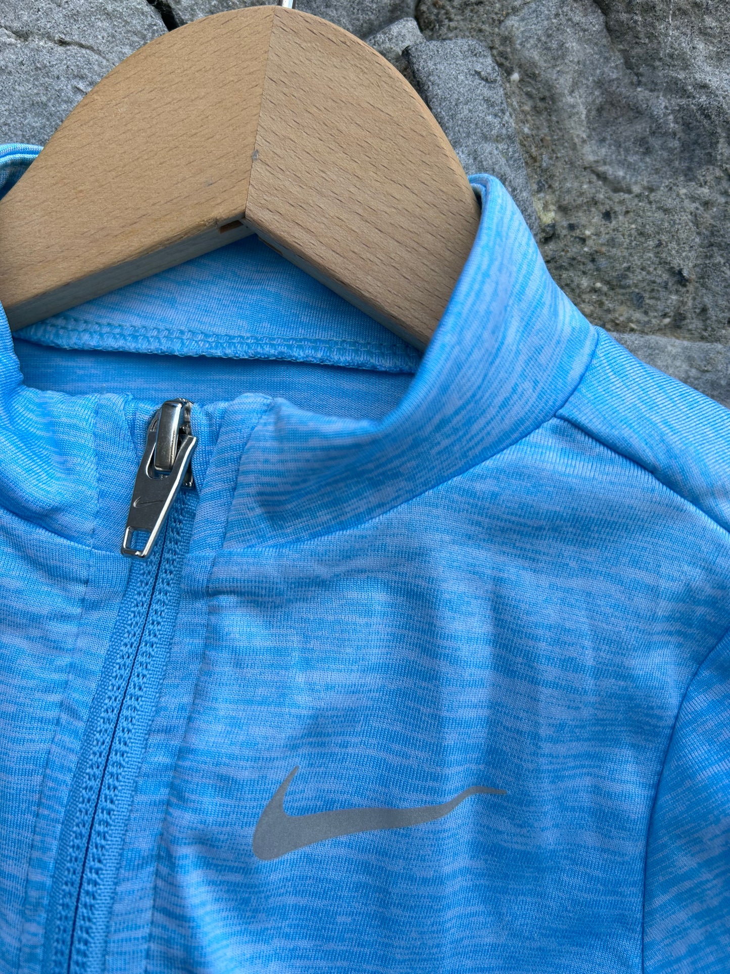 Blue sport half zip top 3-6m (62-68cm)