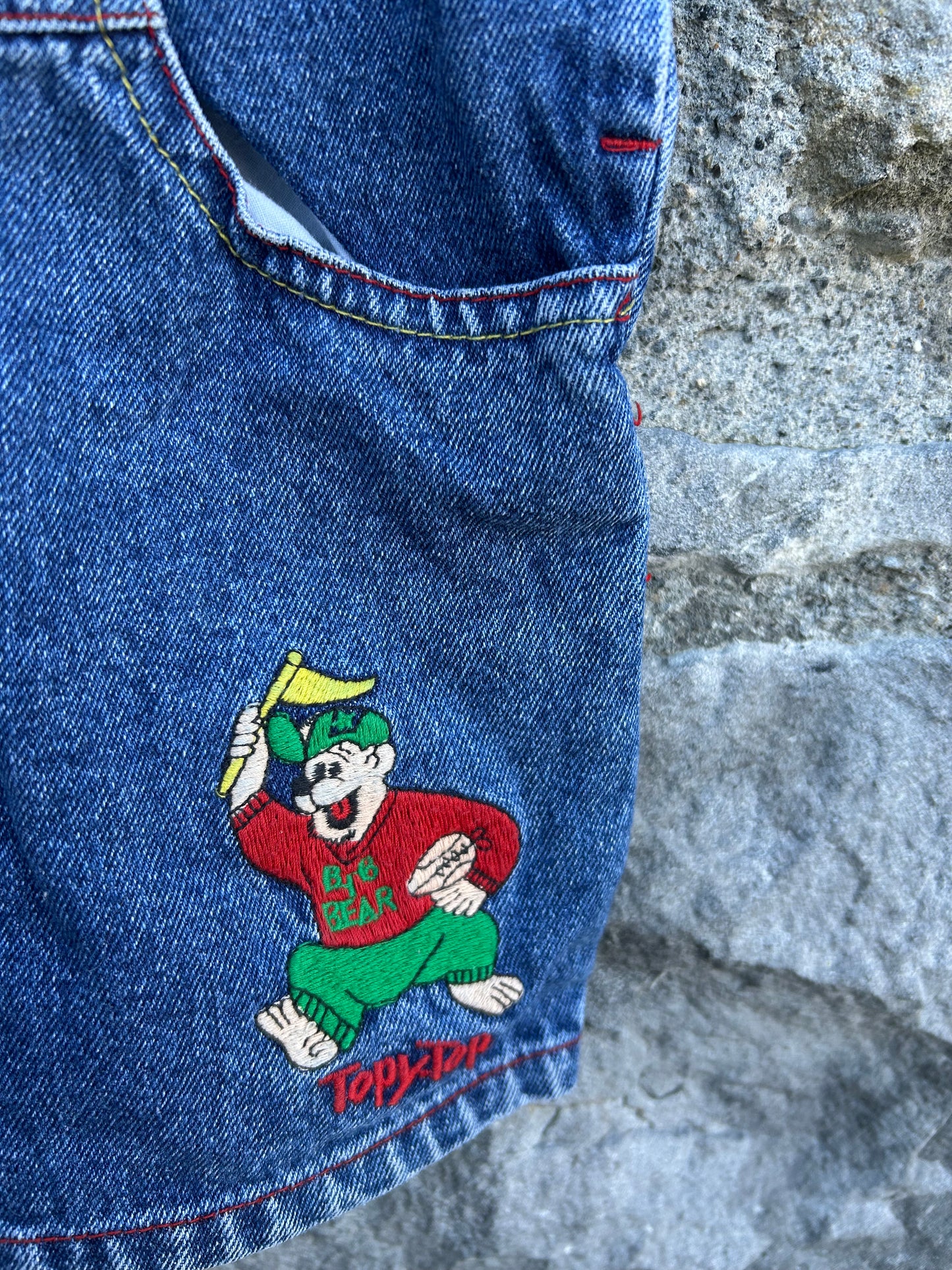80s short denim dungarees 18-24m (86-92cm)