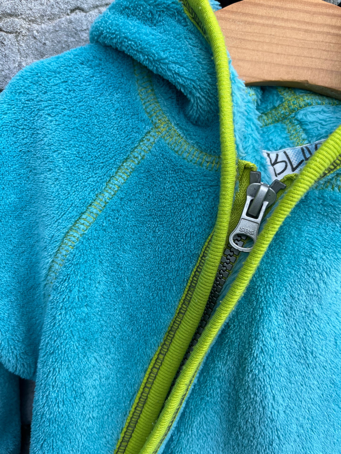 Blue fleece onesie 9m (74cm)