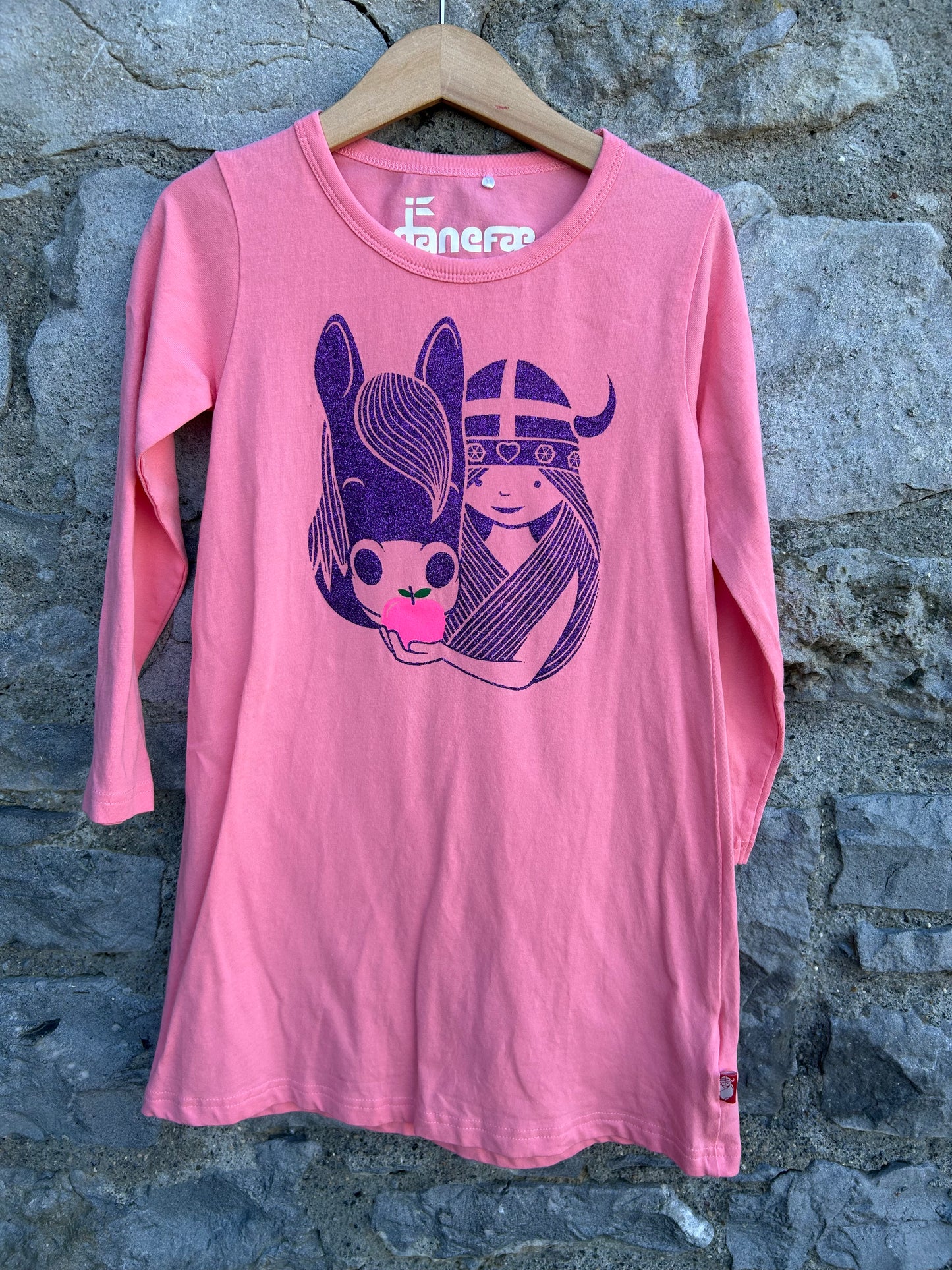 Pink Freja&horse dress 4y (104cm)