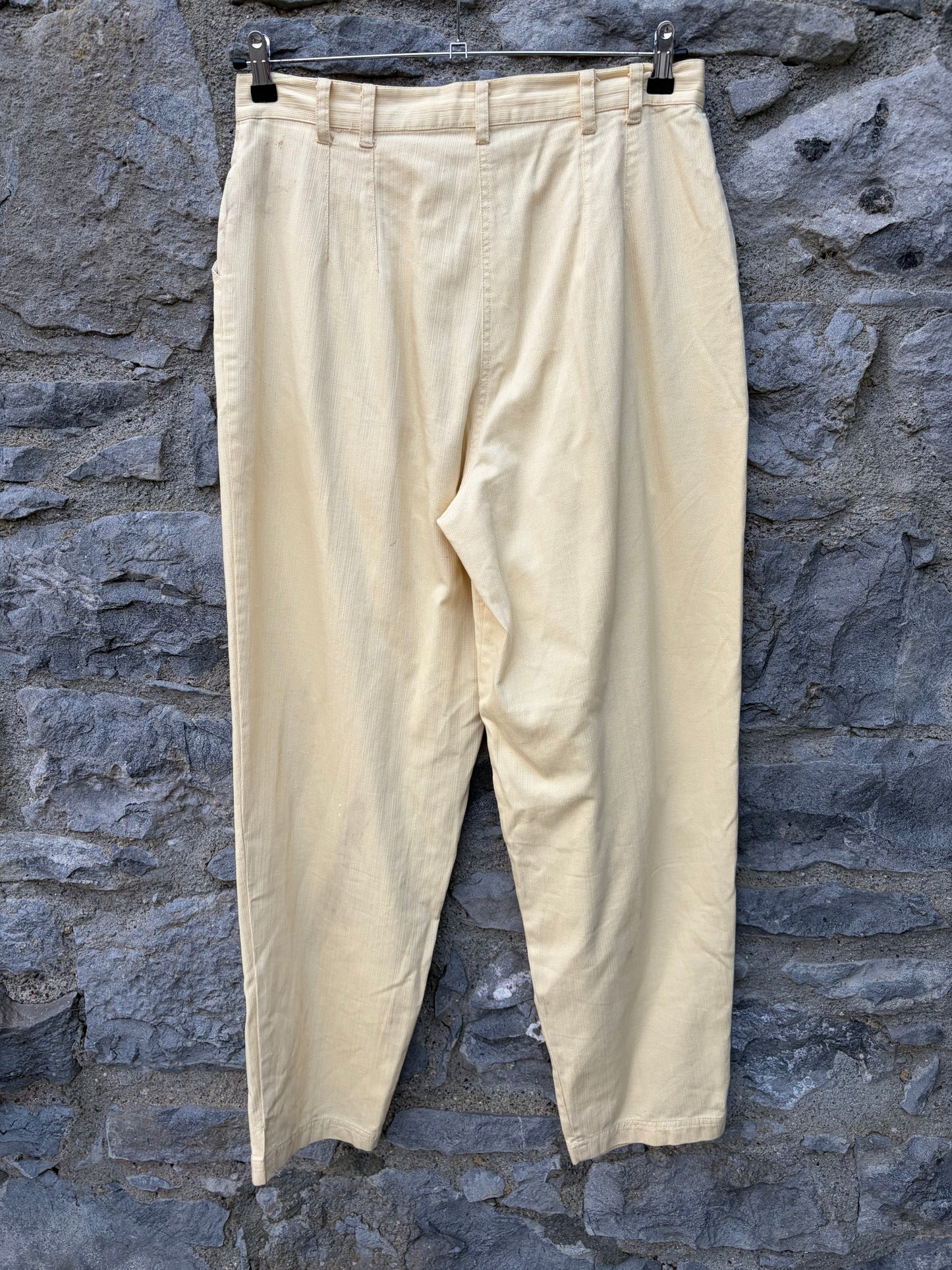 80s light yellow pants uk 14