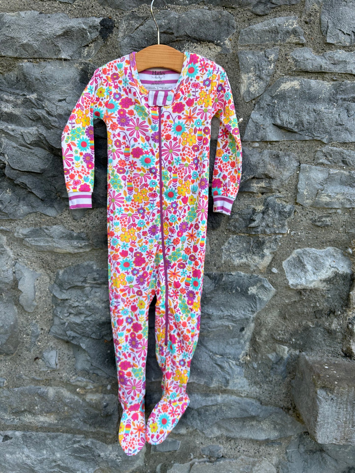 Pink meadow onesie 18-24m (86-92cm)