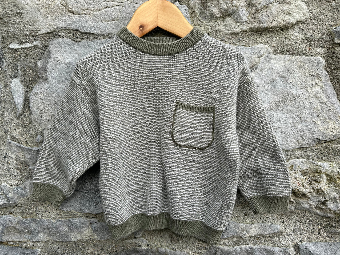 Khaki jumper 9-12m (74-80cm)