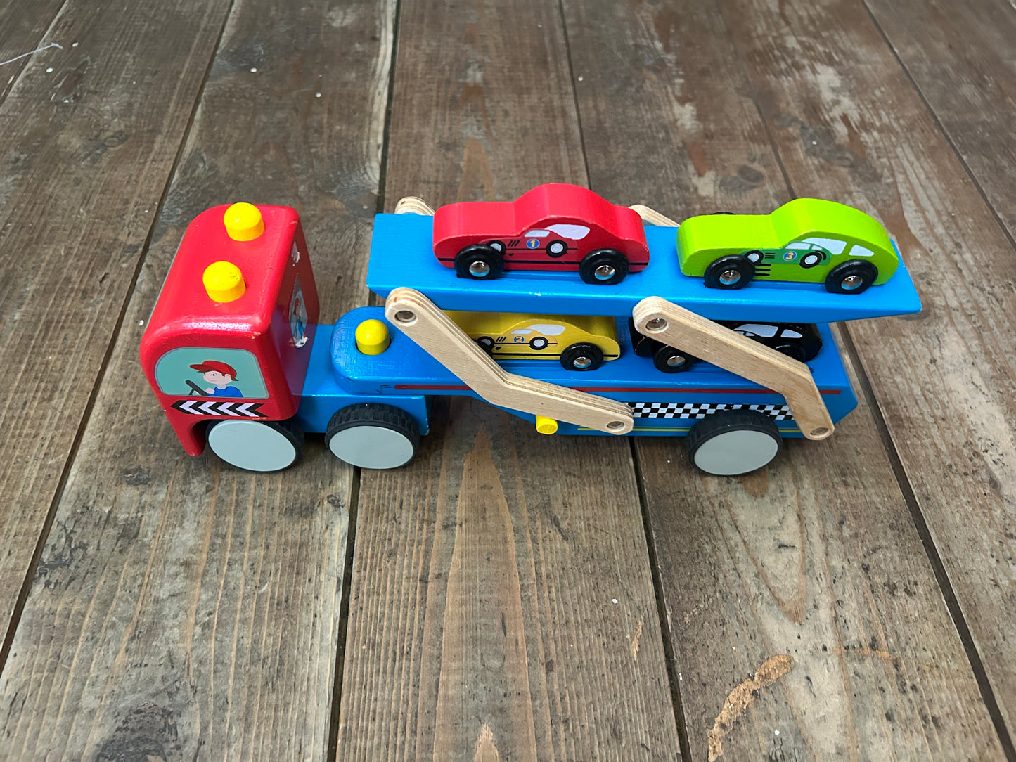 Wooden transporter lorry