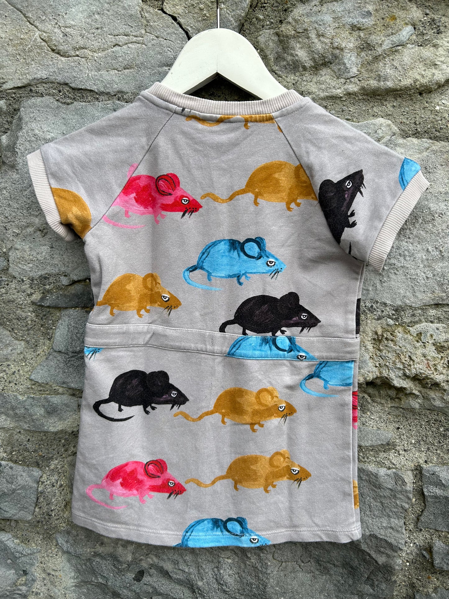 Mice grey dress 12-18m (80-86cm)