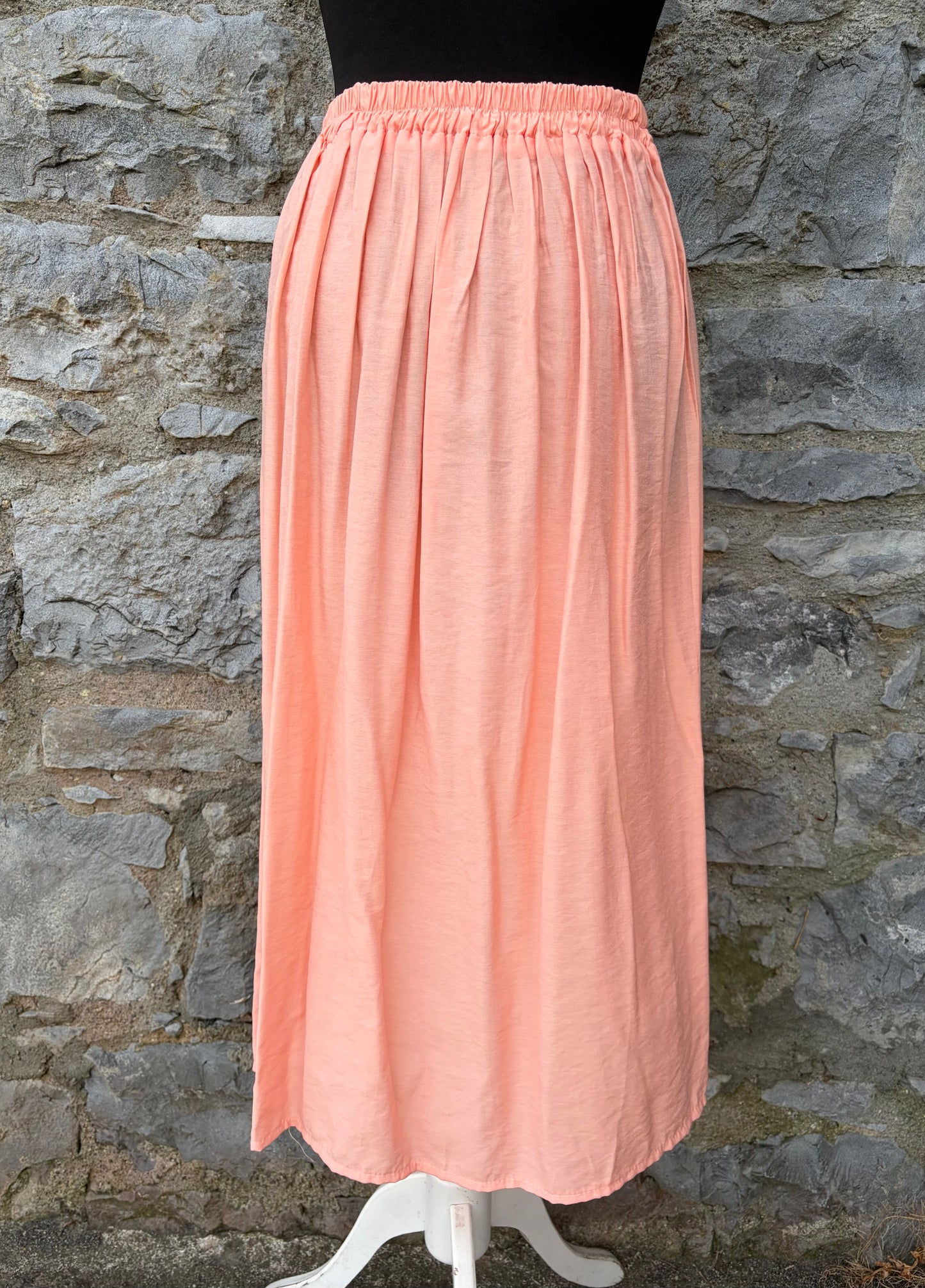 80s peach skirt uk 6-8