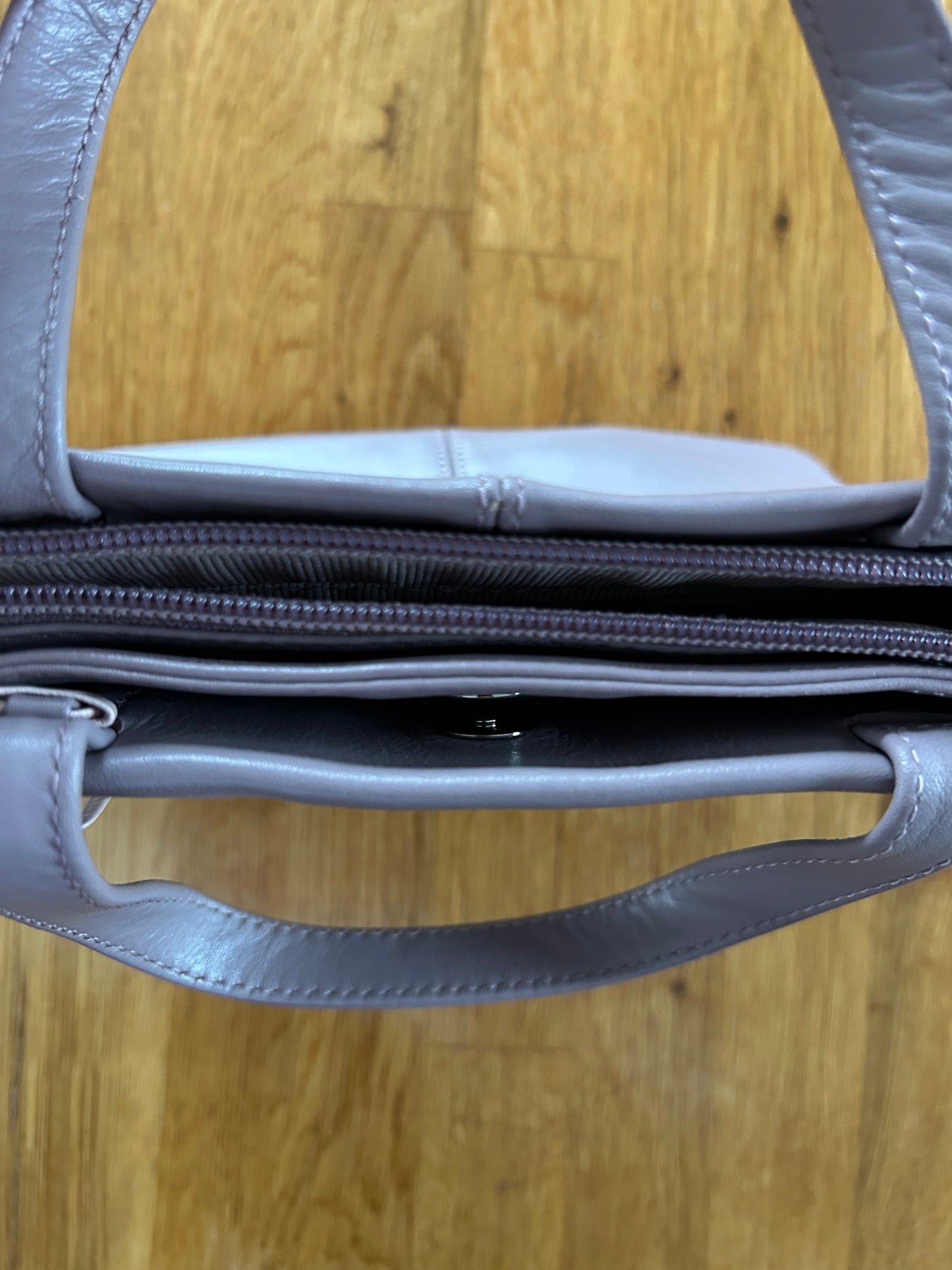 Tiny mauve handbag