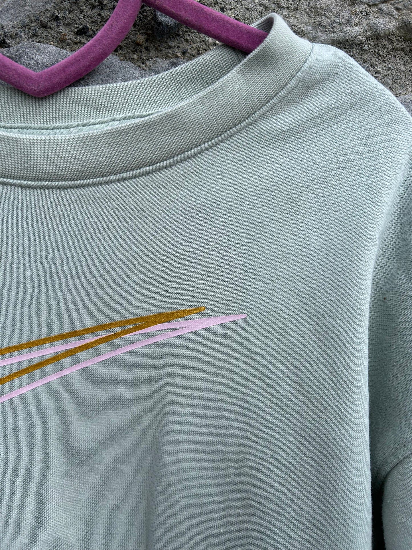 Pistachio long sweatshirt 8-9y (128-134cm)
