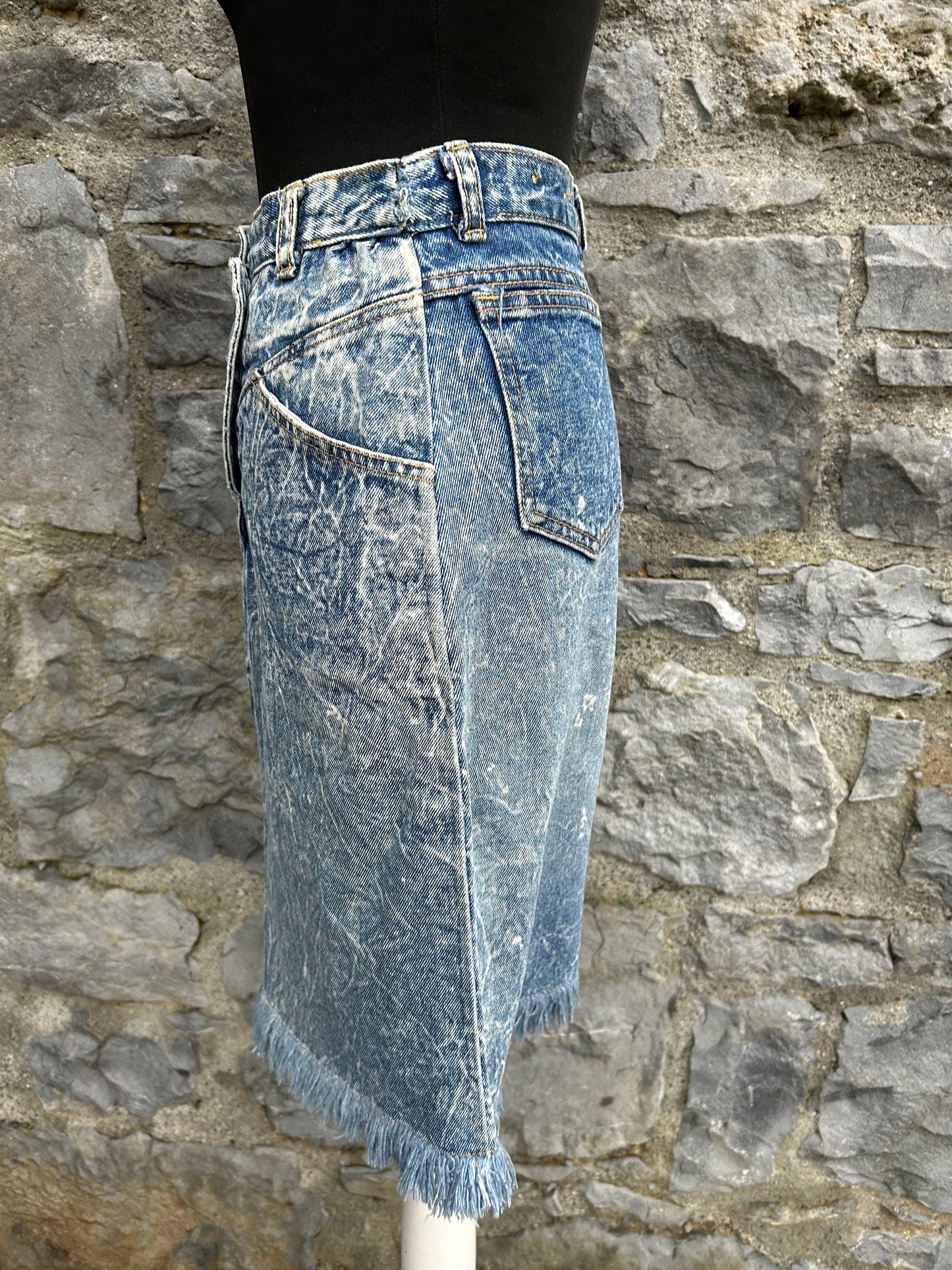 80s denim pencil skirt uk 6-8