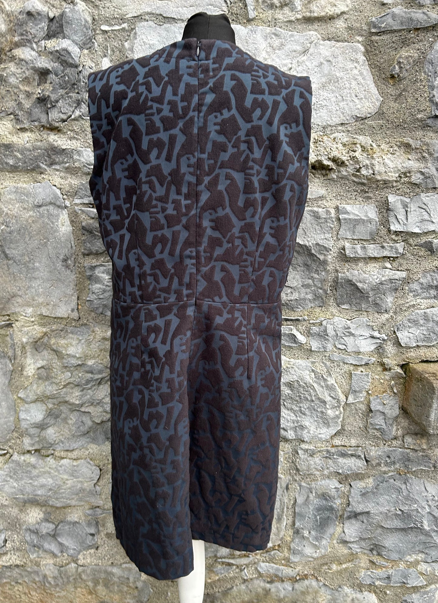 Dark Green&black dress uk 12