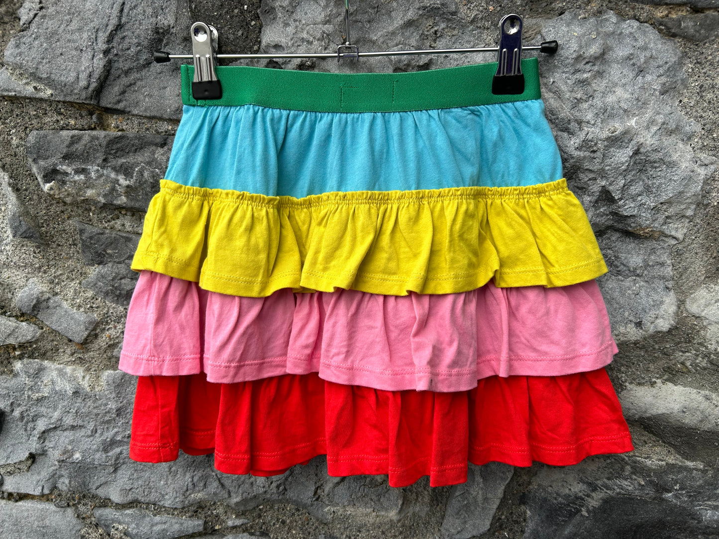 Rainbow ruffles skort 8-9y (128-134cm)