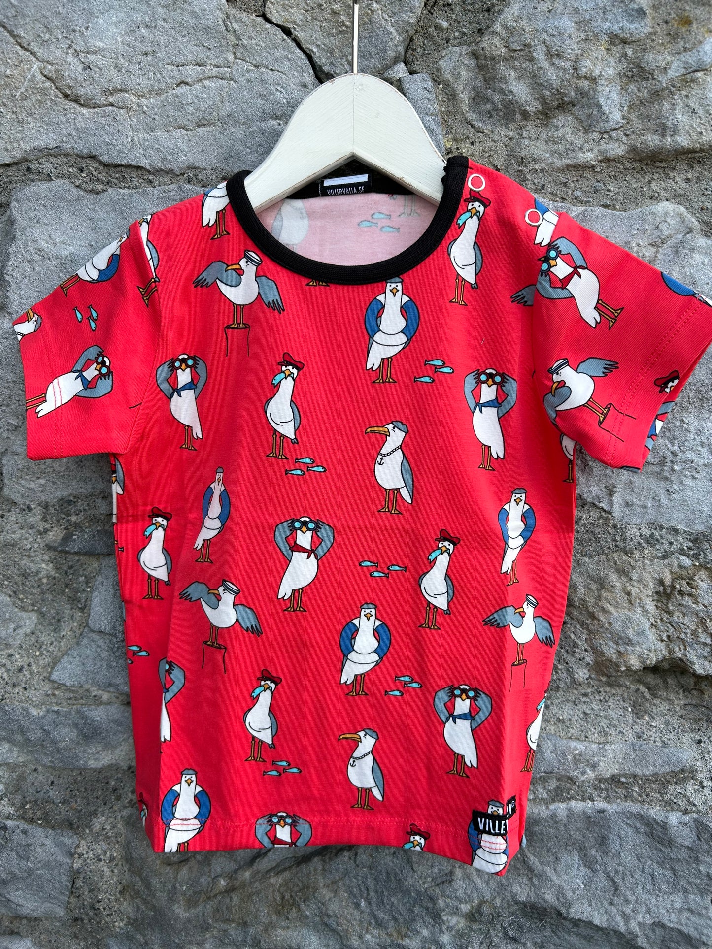 Sea gull red T-shirt 18m (86cm)