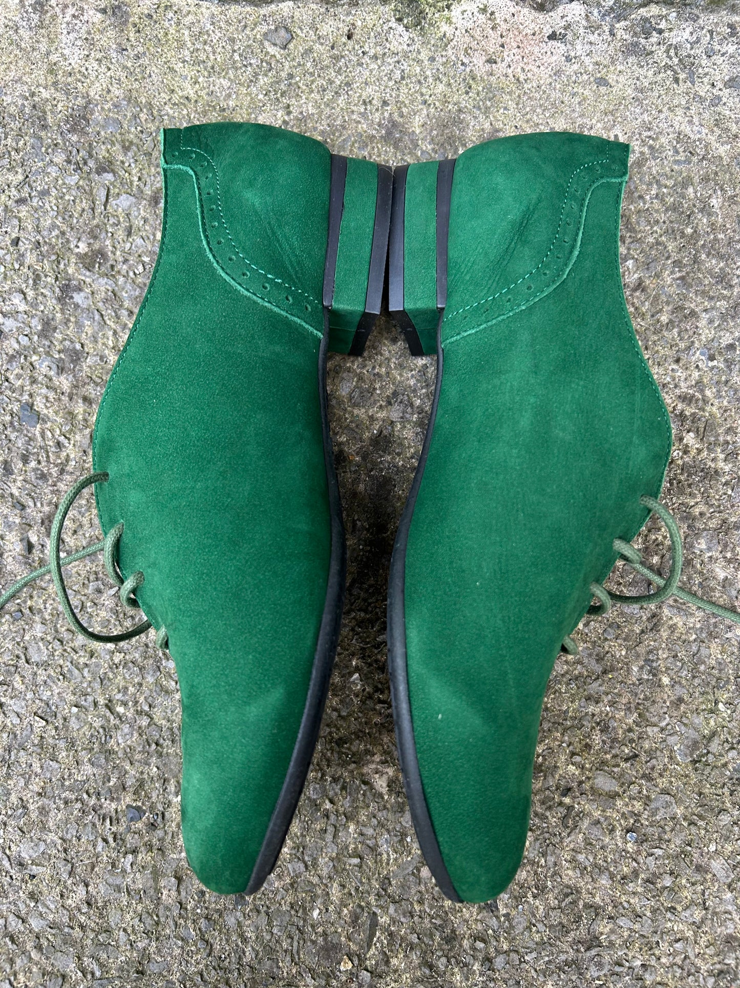 Green suede pumps uk 5 (eu 38.5)